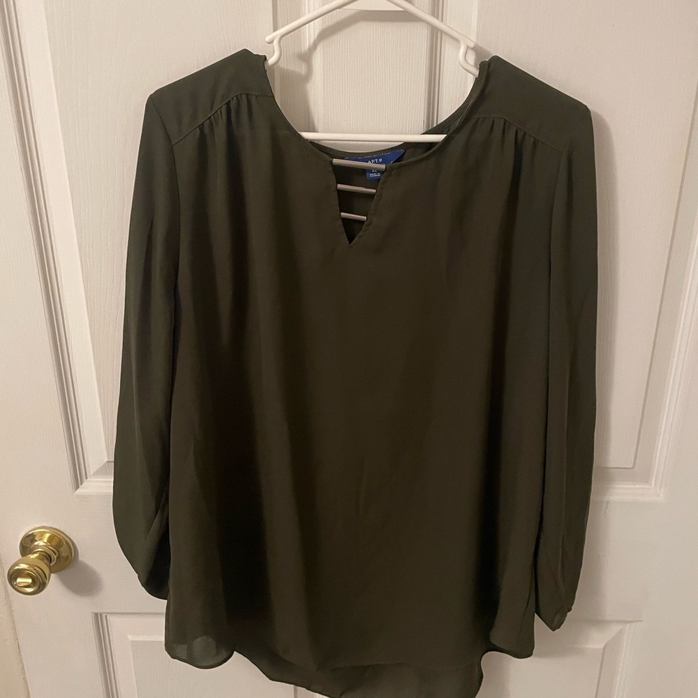 Women's Olive Green Blouse
